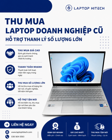 Thu Mua Laptop Doanh Nghiệp Cũ – Hỗ Trợ Thanh Lý Số Lượng Lớn