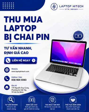 Thu Mua Laptop Bị Chai Pin – Tư  Vấn Nhanh, Định Giá Cao