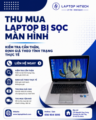 Thu Mua Laptop Bị Sọc Màn Hình – Kiểm Tra Cẩn Thận, Định Giá Theo Tình Trạng Thực Tế