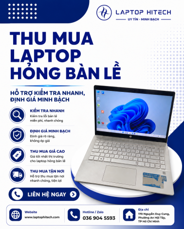 Thu Mua Laptop Hỏng Bản Lề – Hỗ Trợ Kiểm Tra Nhanh, Định Giá Minh Bạch