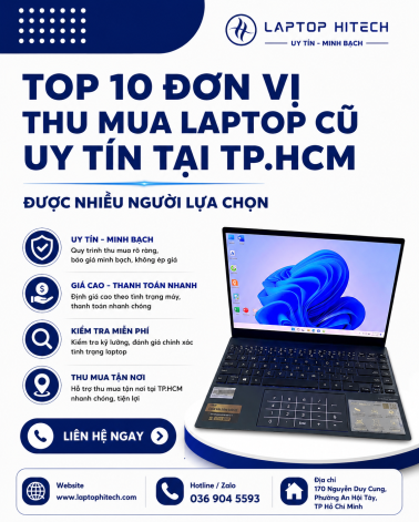 Top 10 Đơn Vị Thu Mua Laptop Cũ Uy Tín Tại TP.HCM Được Nhiều Người Lựa Chọn