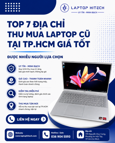 Top 7 Địa Chỉ Thu Mua Laptop Cũ Tại TP.HCM Giá Tốt