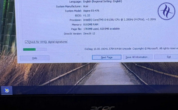 ACER ASPIRE E5 476 I3