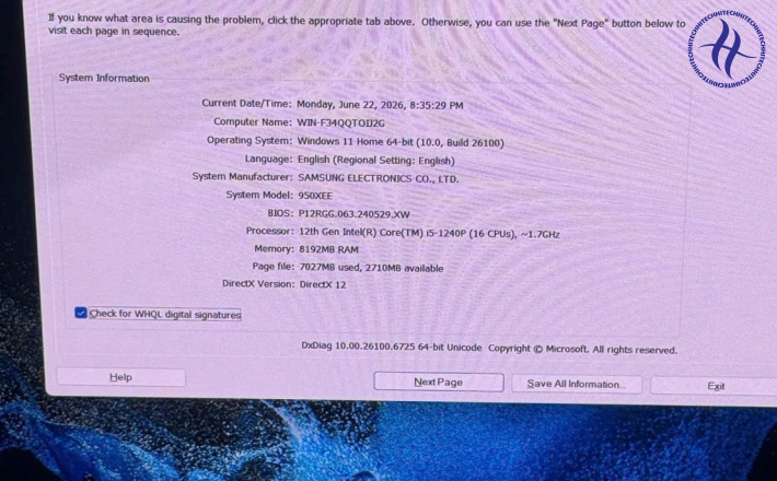 SAMSUNG GALAXY BOOK2 PRO I5