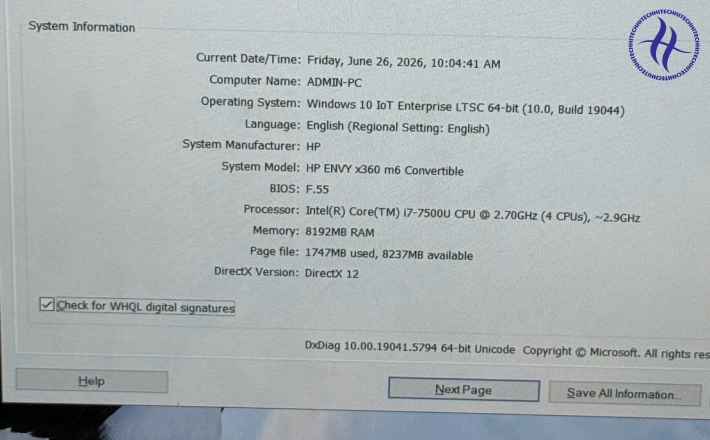 HP ENVY X360 M6 CONVERTIBLE I7