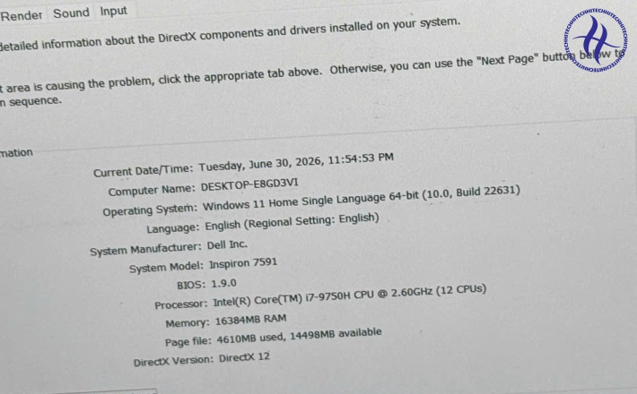 DELL INSPIRON 7591 I7