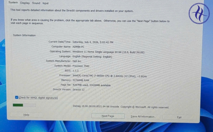 DELL PRECISION 7540 I7