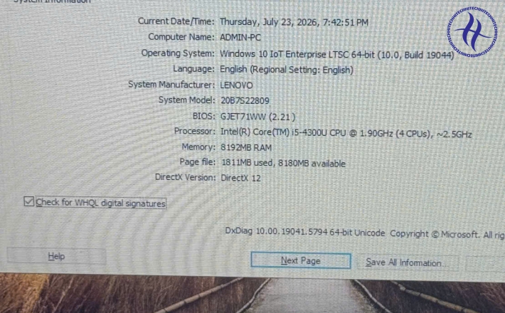 LENOVO THINKPAD T440 I5