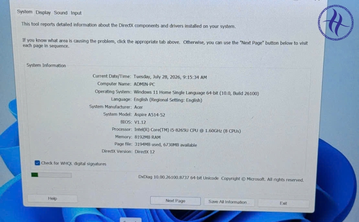 ACER ASPIRE A514-52 I5