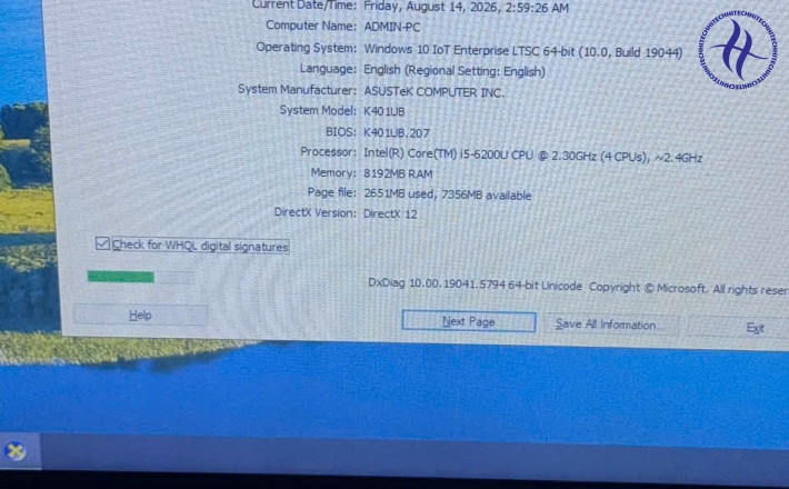 ASUS K401U i5-6200U 