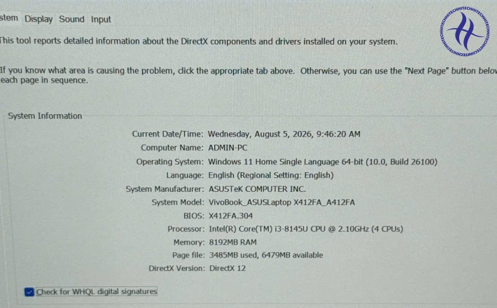 ASUS VIVOBOOK X412 I3