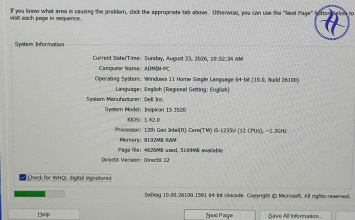 DELL INSPIRON 3520 I5
