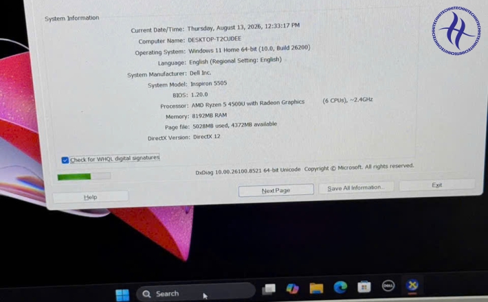 DELL INSPIRON 5505 RYZEN 5