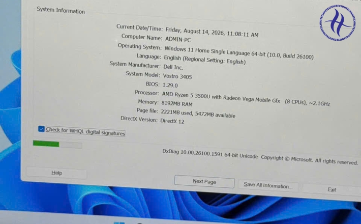 DELL VOSTRO 3405 RYZEN 5