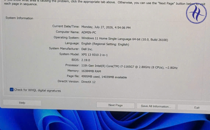 DELL XPS 9310 2 IN 1 I7 