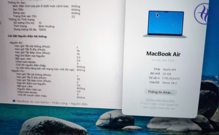MACBOOK AIR M4 15 INCH 24GB 256GB LIKE NEW 99.99%