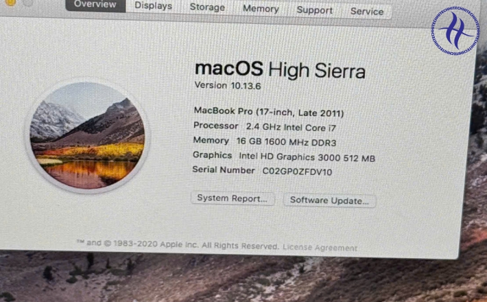 MACBOOK PRO 17 INCH 2011 I7