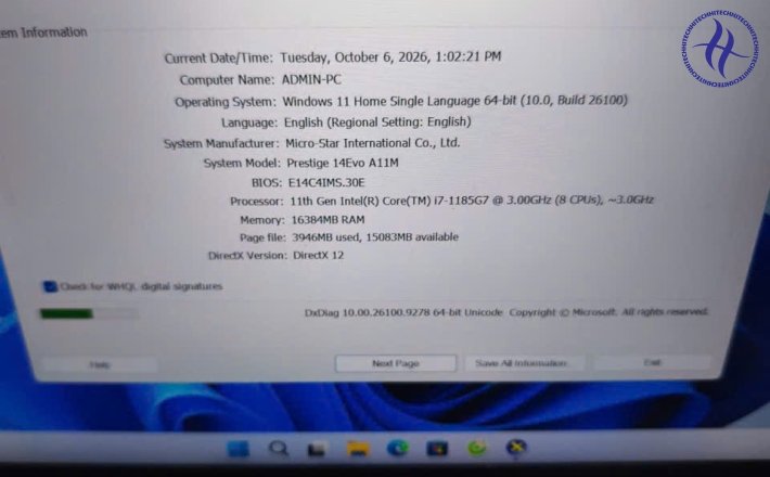 MSI PRESTIGE 14EVO I7