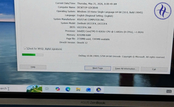 ASUS ZENBOOK UX333 I5